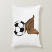 サッカースポーツで鶏を飼う アクセントクッション (正面(垂直))