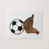 サッカースポーツで鶏を飼う ジグソーパズル (横)