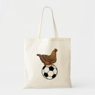 サッカースポーツで鶏を飼う トートバッグ