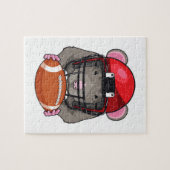 サッカースポーツのネズミ ジグソーパズル (横)