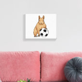 サッカースポーツのリス キャンバスプリント (インサイチュ (リビング))