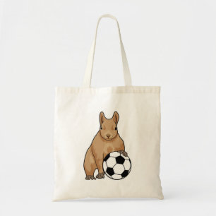 サッカースポーツのリス トートバッグ