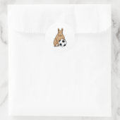 サッカースポーツのリス ラウンドシール (バッグ)