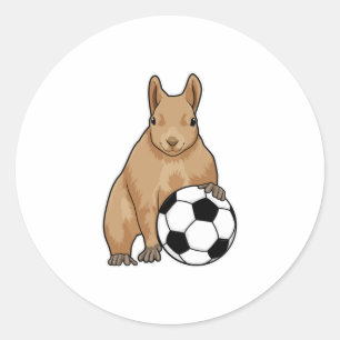 サッカースポーツのリス ラウンドシール