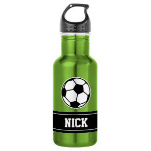 サッカースポーツの水パーソナライズされた瓶を名指しする ウォーターボトル
