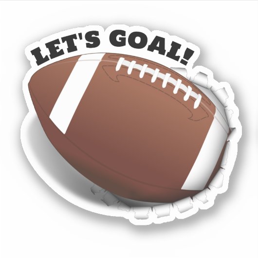 サッカースポーツを引き裂く シール (正面)