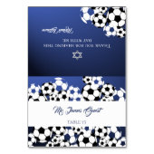 サッカースポーツイベントプレイステーブルカード テーブルナンバー (正面)