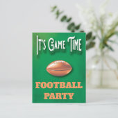 サッカースポーツゲームパーティの招待状 ポストカード (スタンド正面)