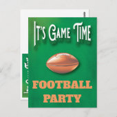 サッカースポーツゲームパーティの招待状 ポストカード (正面/裏面)