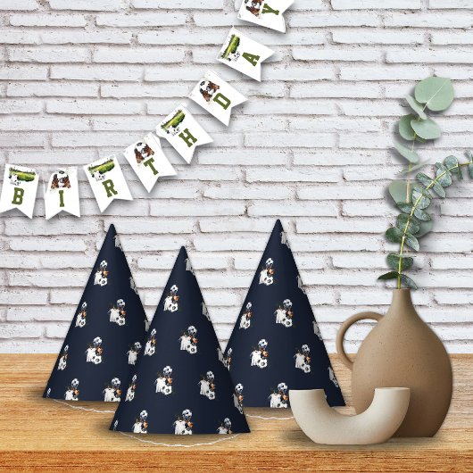 サッカースポーツゲーム誕生日 パーティーハット