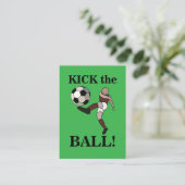 サッカースポーツコーチトレーナー 名刺 (スタンド正面)