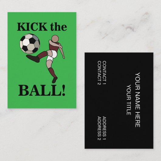 サッカースポーツコーチトレーナー 名刺 (正面/裏面)