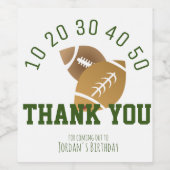 サッカースポーツタッチダウンテールゲートサンキュークラフト ワインラベル (シングルラベル)