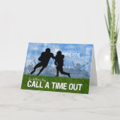 サッカースポーツテーマ父の日 カード (正面)