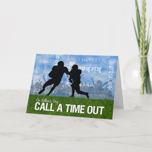 サッカースポーツテーマ父の日 カード (正面)