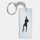 サッカースポーツデザイン キーホルダー (正面左)