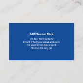 サッカースポーツトレーナー 名刺 (裏面)