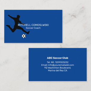 サッカースポーツトレーナー 名刺