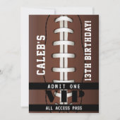 サッカースポーツバースデーパーティーVIPパスチケット 招待状 (正面)