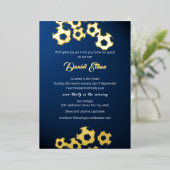 サッカースポーツバーミッツバ 箔招待状 (立ち正面)