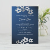 サッカースポーツバー(ユダヤ教の)バル・ミツバー招待状 招待状 (スタンド正面)