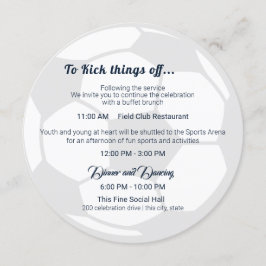 サッカースポーツバー（ユダヤ教の）バル・ミツバー詳細と情報 招待状