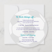 サッカースポーツバー（ユダヤ教の）バル・ミツバー詳細と情報 招待状 (正面)