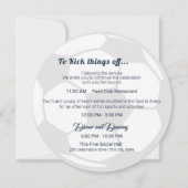 サッカースポーツバー（ユダヤ教の）バル・ミツバー詳細と情報 招待状 (正面)