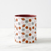 サッカースポーツパターン マグカップ (中央)