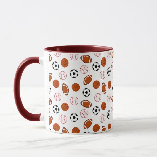 サッカースポーツパターン マグカップ (左)