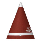 サッカースポーツパーティー名と年齢子供の誕生日 パーティーハット (左)