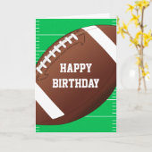 サッカースポーツファン誕生日 カード (黄色い花)