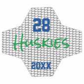 サッカースポーツプレイヤー番号名年純おもしろい サッカーボール (フラット)