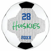 サッカースポーツプレイヤー番号名年純おもしろい サッカーボール (正面)