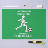 サッカースポーツプレーヤーサッカーサッカー 薄葉紙 (クラフト)