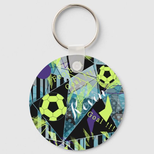 サッカースポーツボールゲーム キーホルダー (正面)