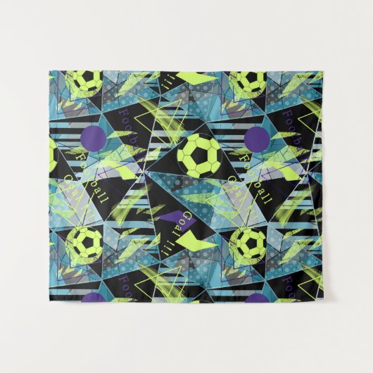 サッカースポーツボールゲーム タペストリー (正面(横))