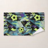 サッカースポーツボールゲーム バスタオルセット (ハンドタオル)