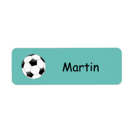 サッカースポーツ名キッズラベル ラベル