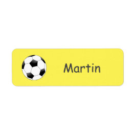 サッカースポーツ名キッズラベル ラベル