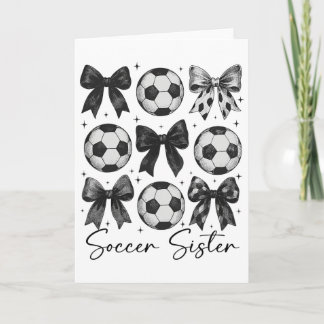 サッカースポーツ少女かわいいおどけリボン サッカースポーツ少女 _2  カード