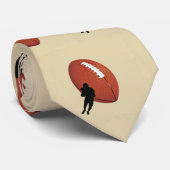 サッカースポーツ強調選手モノグラム ネクタイ (ロール)