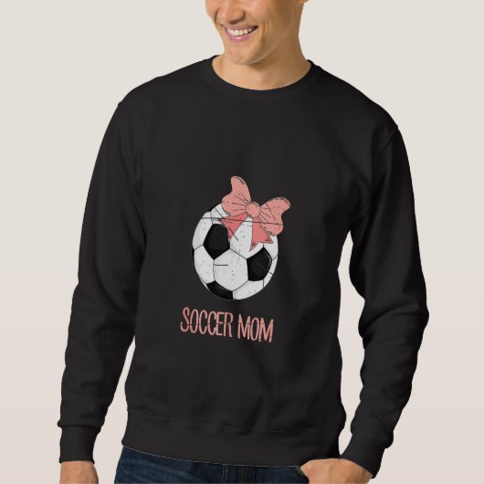 サッカースポーツ息子ママ母 スウェットシャツ (正面)