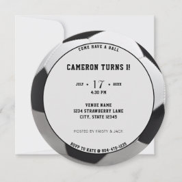 サッカースポーツ第1期パーティー 招待状