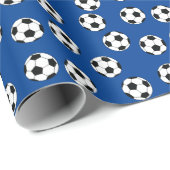 サッカースポーツ誕生日パーティラッピング紙 ラッピングペーパー (ロールコーナー)