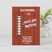 サッカースポーツ誕生日パーティーへの招待 招待状 (スタンド正面)