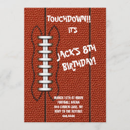 サッカースポーツ誕生日パーティーへの招待 招待状