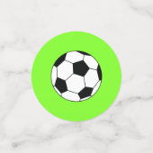 サッカースポーツ誕生日パーティーピンク コンフェッティ (スモール正面)