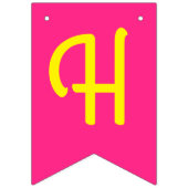 サッカースポーツ誕生日パーティーピンク バンティングフラッグ (第2の旗)