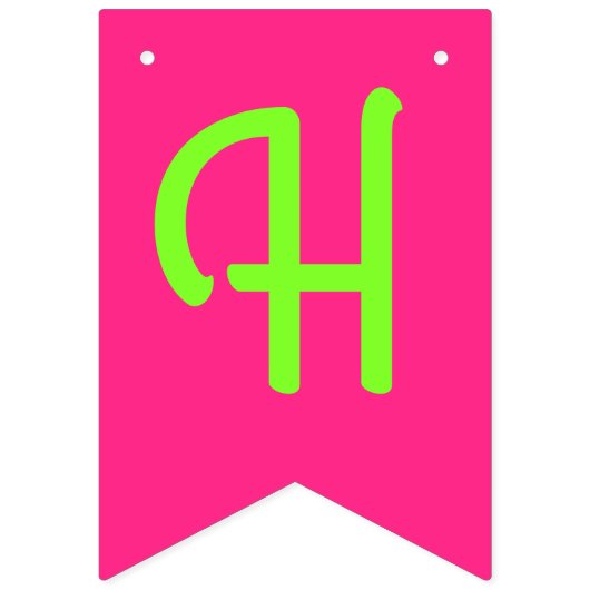 サッカースポーツ誕生日パーティーピンク バンティングフラッグ (第2の旗)